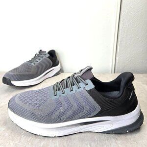 Orthofeet Tilos Hands Free Sneakers Mens 12 Wide Gray Mesh Diabetic Comfort Shoe